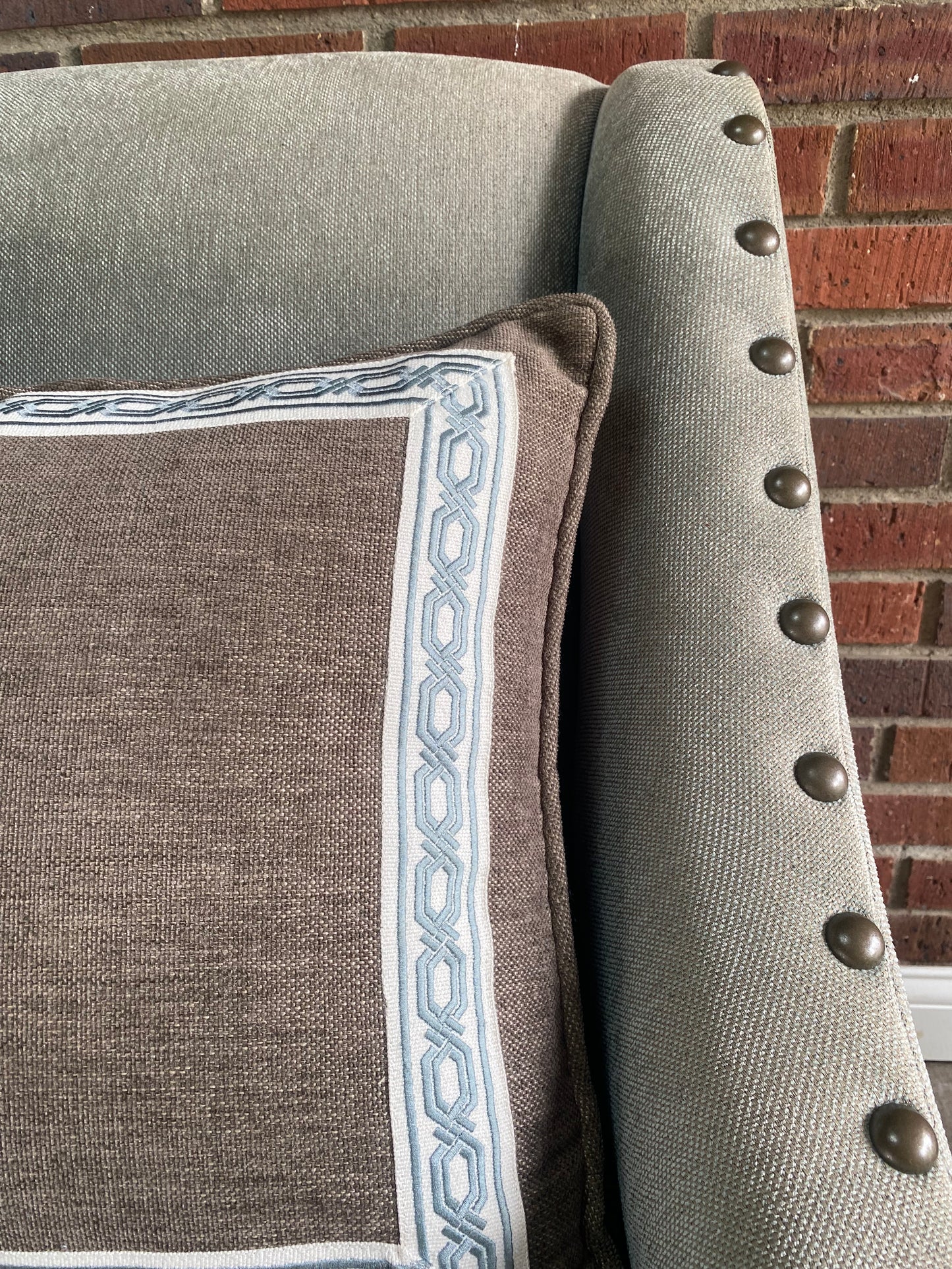 Custom Lounge Chair and Ottoman by Hickory Chair Co.