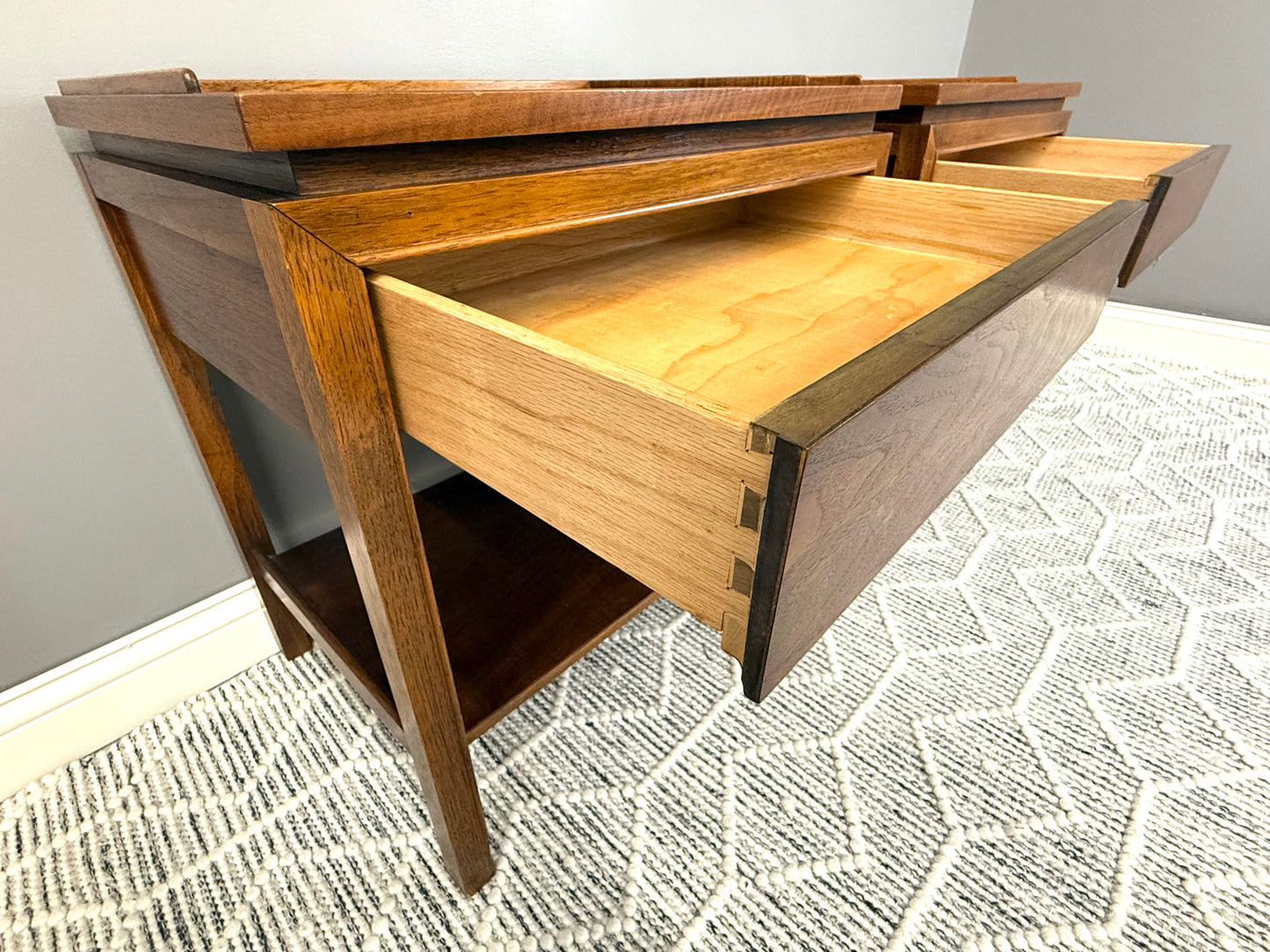 MCM side table end table nightstand set
