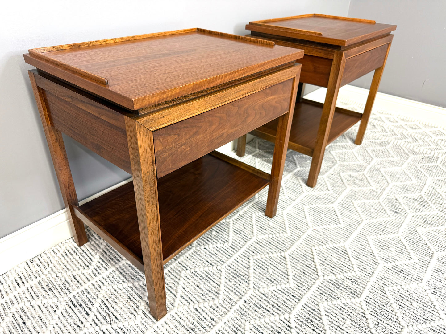 MCM side table end table nightstand set