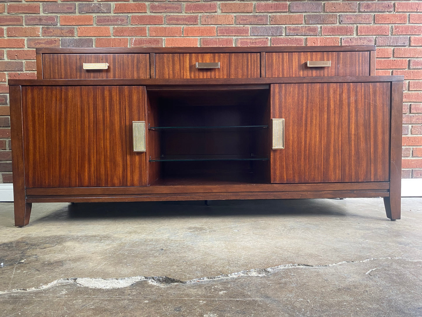 Lexington Walnut Modern Credenza Contemporary Designer Sideboard