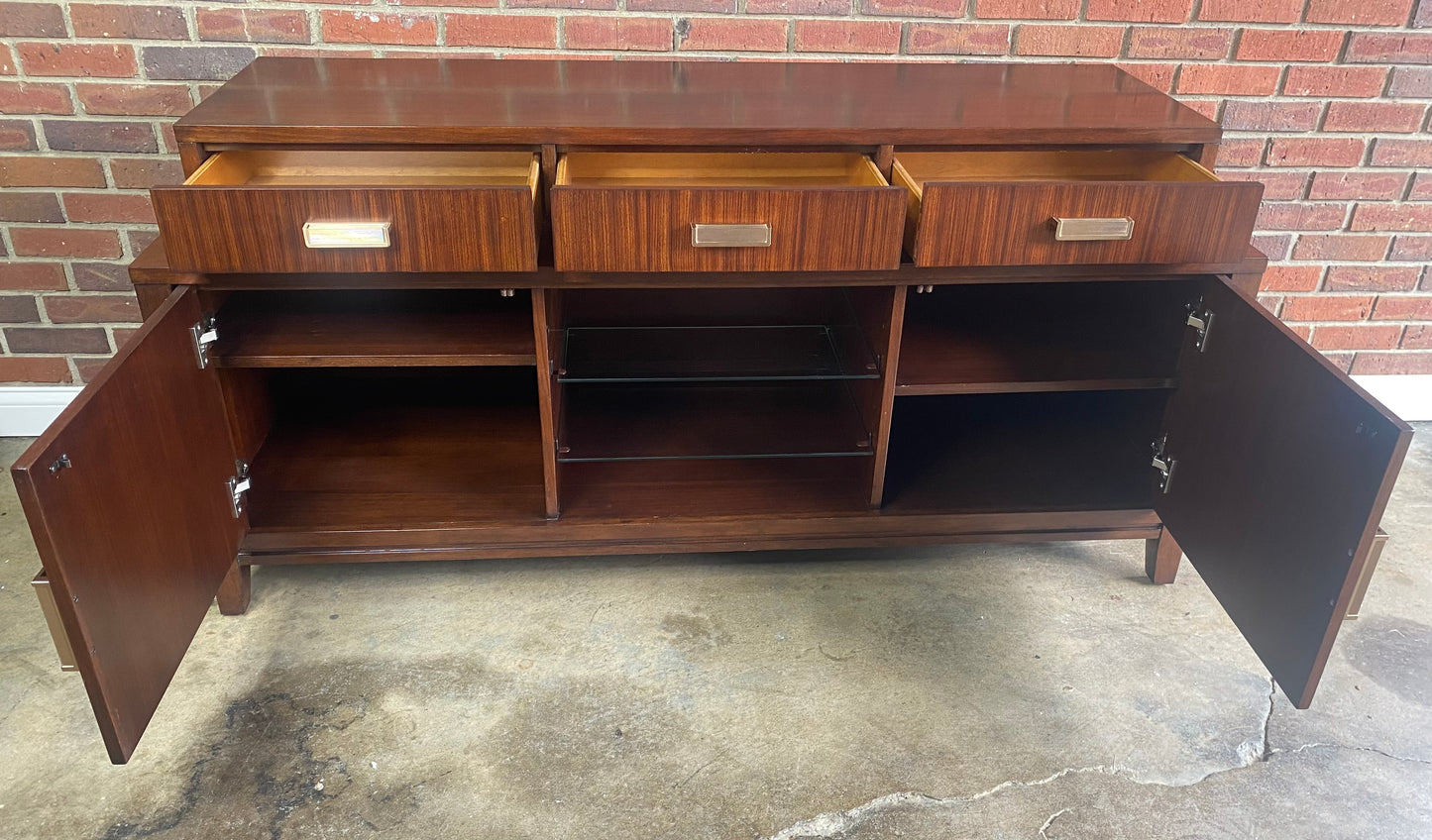Lexington Walnut Modern Credenza Contemporary Designer Sideboard