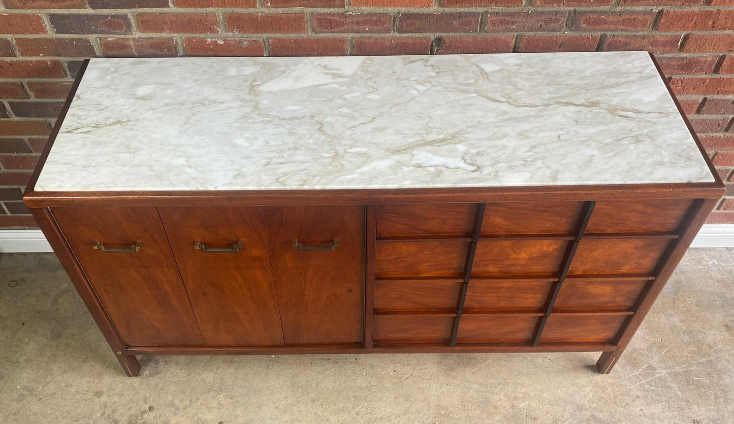 American of Martinsville Walnut credenza