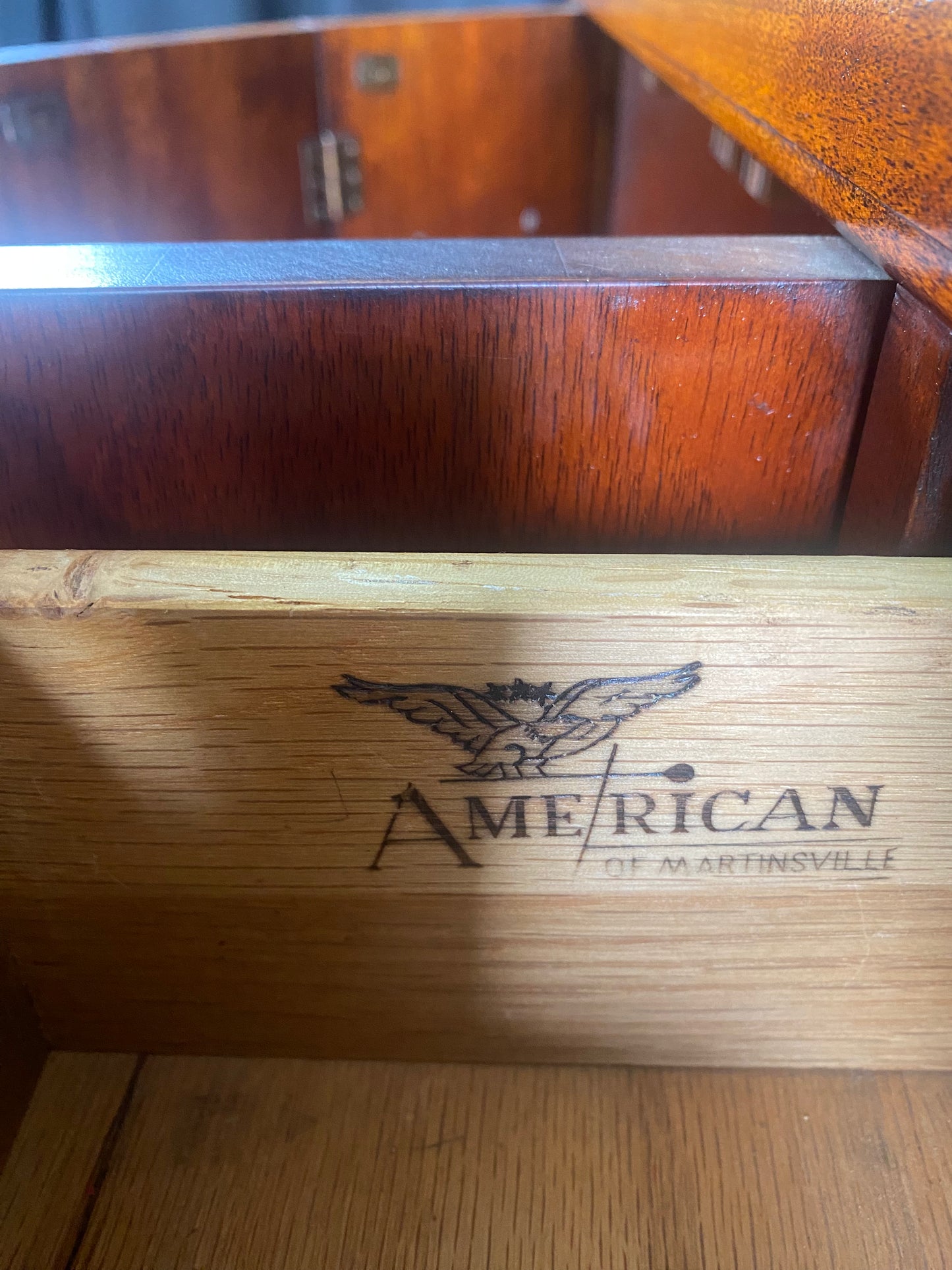 American of Martinsville Walnut credenza