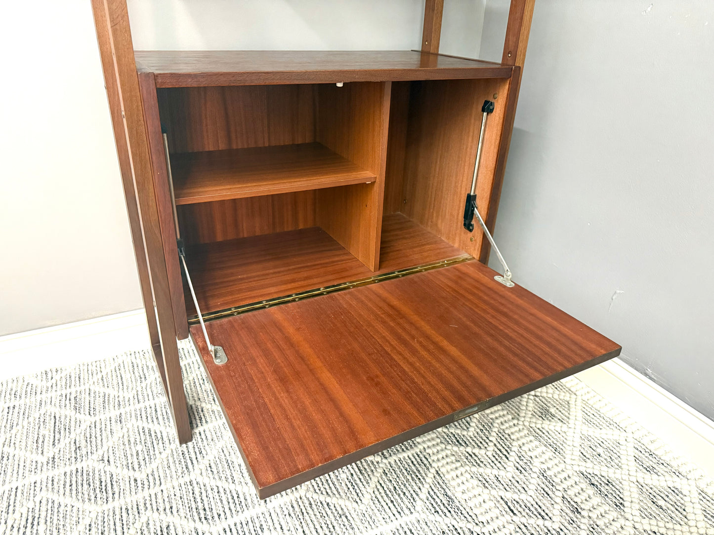 MCM Walnut Shef Unit or Room Divider