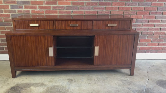 Lexington Walnut Modern Credenza  Contemporary Designer Sideboard