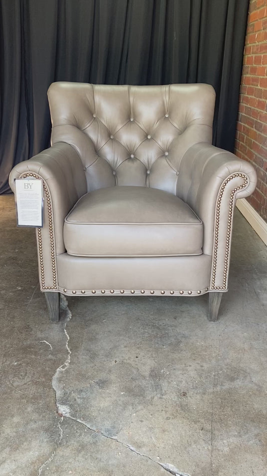 New!  Bradington-Young Kirby Leather Club Chair